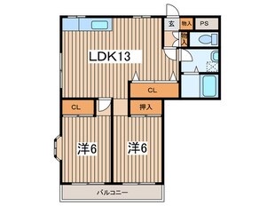 伊沢コーポの物件間取画像